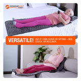 Powermat Full Body Massage Mat with Heat - Shiatsu Back Massager Pad for Bed, Chair & Recliner - Electric Vibrating Heating Pad - Whole Body Massager Mat for Pain Relief - Massage Mattress by Powerfit
