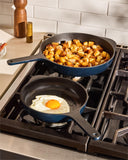 Caraway Cast Iron Skillet - 8” Enameled Cast Iron Pan With 3 Layer Enamel Coating - No Seasoning Required - Compatible With All Stovetops - Free From Forever Chemicals - Rust