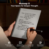 Musnap X 10.65" E Ink Paper Tablet | 8GB+128GB Ultra-Thin Flexible Screen ePaper Notebook with Stylus Pen | 2-in-1 ePaper Tablet & eBook Reader | Long Battery Life for Meetings, Study & Reading