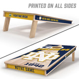 YouTheFan NCAA Notre Dame Fighting Irish 2’ x 4’ Professional Wood Cornhole Game with Logo Bags