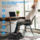 CARESKYpro Foot Massager with Heat, 3 Heating Therapy 5 Intensity, Deep Kneading Rolling for Calf-Feet-Arm Circulation, Plantar Fasciitis and Pain Relief