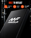 Mikolo Weight Bench - 1300 Weight Capacity and 40 Adjustable Positions for Full Body Workouts, Incline, Decline and Flat Setting for Garage and Home Gym, Black