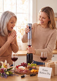 Electric Wine Bottle Opener Automatic Wine Opener Rechargeable Electric Corkscrew with Wine Aerator,Foil Cutter,Wine Stopper,USB-C Charge Cable, Wine Gifts For Women Wine Lovers(Silver)