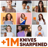 Rolling Knife Sharpener Kit – 5-Angle Magnetic Manual Knife Sharpener (12°,15°,17°,19°,22°) with Diamond & Stainless Steel Discs