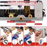 Tankless Water Heater Propane,2.11GPM 8L Outdoor Portable Water Heater,with 2 GPM Water Pump, with Digital Display Multi-Protection for Camping Trips Boat Cabins