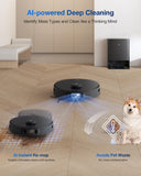 ECOVACS DEEBOT T30S Robot Vacuum and Mop, 11000Pa, ZeroTangle Technology, TruEdge Adaptive Edge Mopping, Hot Water Mop Washing, Self-Emptying, Self Refilling, Auto-Mop Lifting, Obstacle Avoidance