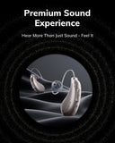 ELEHEAR-Beyond Pro Hearing Aids, Bluetooth Rechargeable OTC Hearing Aids for Seniors and Adults, Premium Sound Algorithm with VocClear 2.0, 30% Clearer Speech, Music Mode & Enhanced App, Champagne Gold