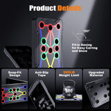 Berleng Push Up Board - 36-in-1 Foldable Pushup Fitness Stand for Portable Strength Training. Rugged, Stable Equipment for Home Gym Workout for Men & Women Berleng