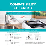 BLACK+DECKER 0.9 Cu. Ft. Portable Washer, 6.6 lb. Capacity Washing Machine for Homes & Apartments, 5 Wash Cycles, Quick Connect Sink Adapter and Drain Hose Included, LED Display, BPWM09W, White