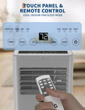 8000 BTU Portable Air Conditioner 3-in-1 Cooling AC Portable Air Conditioner for Room with Sleep Mode, Ventless Floor Air Conditioner, 3 Speeds Fan & Dehumidifier
