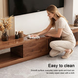 NessCarsti 78"-103" Mid Century Modern Extendable TV Stand for 75+ Inch TVs
