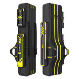 yuzhiyuan Fishing Rod Case & Bag Triple-Layer - 1680D Oxford, Wire-Reinforced Anti-Deforming, Foldable Portable, Quick-Access Compartments, Fishing Gift for Men Anglers