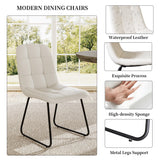 Round Dining Table Set for 6 People, 43.3"-59.1" Extendable Kitchen Table with 6 Upholstered Chairs