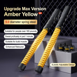 IPO 2026 Upgrade Weighted Ropeless Battle Ropes, Heavy Duty Portable Cordless Battle Ropes for Home Gym, home fitness workout Rope for Strength Building suitable Men & Women (Yellow, Yellow Max)