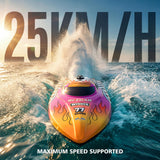 BEZGAR RC Boat, 12 inch Remote Control Boat for Kids and Adults, 25 KPH Fast RC Speed Boats with 2 Batteries, Ideal Waterproof Toy for Pool & Lake - TX136