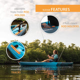 Lifetime Tamarack Pro 103 Sit-On-Top Kayak, Lightning Fusion, 10 ft. 3 in.