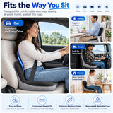 OrthoBase Memory Foam Seat Cushion with Lumbar Back Support, Office Chair