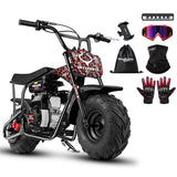 BRM100 Mini Dirt Pit Bike 105cc 4-Stroke Off Road for Teens Adults 220 LBS