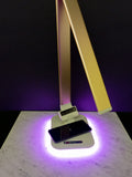Zen Lumen Desk Lamp with RGB Accent Light Wireless Charger USB Port Dimmable Light Controls (Rose Gold)