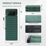 Himouta Full Body Massage Mat with Heat, Detachable Massager Pad Deep Tissue Pain Relief,10 Vibrating Motors for Relaxation at Home or Office