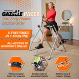 Gazelle Glider Elliptical Hybrid Exercise Machine for Home Gym, Pacer or Sprinter Model - Low-Impact Cardio & Strength Training, Total Body Workout, Foldable Steel Frame, Fitness Tracker Computer