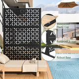 72 Inch Metal Outdoor Privacy Screen Panel, Decorative Privacy Fence for Patio, Garden & Yard, Trash Can Fence Screen,