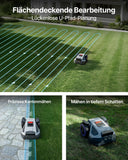 ANTHBOT M9 Set: Robotic Lawnmower Without Boundary Cable Including NetRTK & 4G Service (1 Year), Quick Installation Without RTK Base Station, NetRTK & Dual Vision, 900 m² (max. 1200 m²), 45% Incline