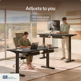 Desktronic HomeOne Standing Desk 54x28 — Ergonomic Sit Stand Home Office Desk, Made in Europe