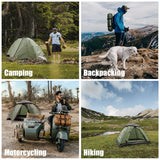 ShinHye Backpacking Tent for Camping, 1/2 Person Ultralight Backpacking Tent Easy Setup Tents Waterproof Lightweight Hiking Tents for Backpacking (Tent-1 Person) ShinHye