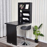 Wall Mounted Table, Fold Out Convertible Desk Multi-Function Computer Desk Writing Desk