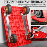 Hand Cart Dolly, Push Cart with 360 Swivel 5'' Wheels, 1200LBS Capacity, Dolly Cart with Wheels