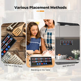 BEAMNOVA 8-Channel Digital Kitchen Timer, Commercial Timer for Restaurant, Food Timer for Cooking, Fryer Reminder, Adjustable Loud Alarm, Stainless Steel