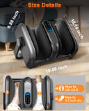 JZBRAIN Shiatsu Foot Massager Machine with Heat : Deep Kneading Calf Massager with Vibration for Plantar Fasciitis, Neuropathy, Pain Relief, Circulation for Home and Office Use