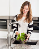 Bar Sink Faucet Single Hole: ARCORA Brushed Nickel Wet Bar Faucets - Prep Sink Faucet 360 Swivel - Small Kitchen Bathroom Faucet with cUPC Supply Lines