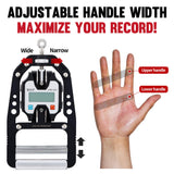 (NEW) GD DYNO-200 Digital Hand Dynamometer Grip Strength Measurement Electronic Hand Grip Strength Tester Grip Strengthener Hand Exerciser 440 Lbs (200 Kgs) GD