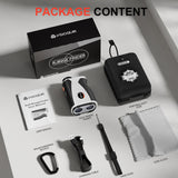 VISIOGEAR Golf Rangefinder with Slope, 1200 Yards Laser Range Finder for Golfer, 7X Magnification, White & Black