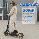 VOLPAM Electric Scooter, 350W/500W Motor, 21/28/40 Miles Long Range