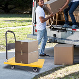 Foldable Heavy Duty Push cart, 660 lbs Dolly with Swivel Wheels for Home