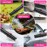 Cordless Leaf Blower, 21V Battery Leaf Blower with 6-Speed Levels, Handheld Lightweight Blower & 2 Extended Tubes, Snow Blower for Blowing Leaves, Lawn, Garden, Garage, Yard, Valentine's Day Gift