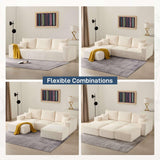 Living&Giving 113" Boneless Sofa Bed Sectional Couch for Living Room