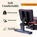 XTHAPY 550 LBS Stainless Steel Stretch Machine, 240° Rotation Split Machine, Leg Stretcher Machine with Silent Wheels, Leg Stretcher for Home/Gym/Yoga/Dancers, Split Machine for Flexibility