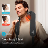 Neck Massager with Heat - 6D Deep Tissue Kneading Massage with Wireless Remote Control CuPiLo