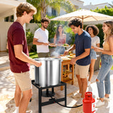RYHOFOUD Seafood Boil Kit for Crawfish Boil Party, Featuring a Propane Burner, Propane Regulator, and a 80QT Pot