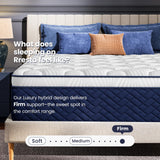 RRESTA Firm Queen Mattress 14 Inch - Hotel Collection Hybrid Mattress with 7-Zone Support for Spinal Alignment, Extra Back & Hip Support, Fiberglass-Free, CertiPUR-US Certified, 365-Night Trial