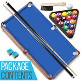 4.5ft Folding Pool Table, 55in Portable Foldable Billiards Game Table for Kids and Adults with Accessories SereneLife