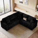 Belffin Convertible Sectional Couch with Chaise Corner Sectional Sofa L Shaped