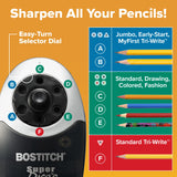 Bostitch Office Heavy Duty Electric Pencil Sharpener, Classroom, Silver