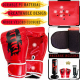 ULLIKI 67" Punching Bag for Adult with Boxing Gloves and Manual Pump, Freestanding Heavy Bag, Inflatable Sports Equipment for Men, Women ULLIKI