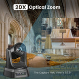 Conference Room PTZ Camera System with 20X Optical Zoom | 1080P 60fps HDMI USB Webcam TONGVEO