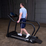 Body-Solid Endurance (T50) Rehab Walking Treadmill 1.5 HP Motor for Home and Commercial Use, Rehabilitation Treadmills 310 lbs. Capacity with LED Display and Wide Walking Pad, Black